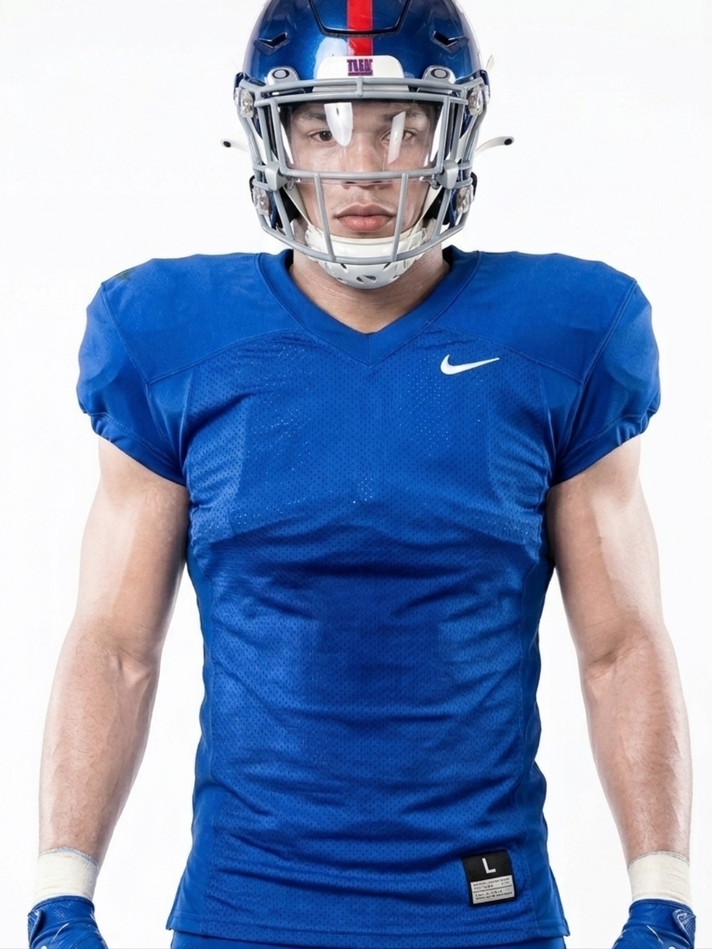 Nike  Blue Sports Football Jersey Size Large